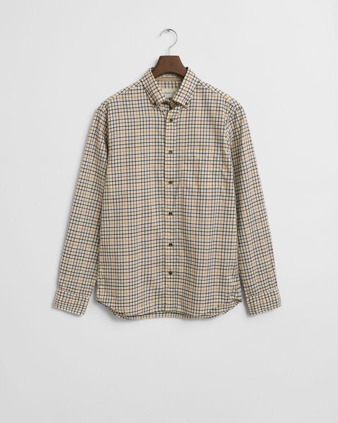 Reg Twill Check Shirt fra Gant
