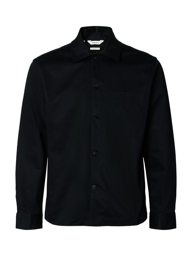 Slhtate Heavy Twill Overshirt Ls No fra Selected