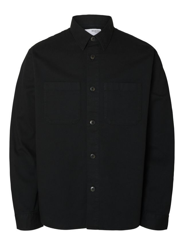 Slhtravis Twill Overshirt Ls Noos fra Selected