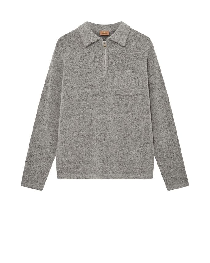Mmgryan Soft Zip Polo Pullover fra Mos Mosh