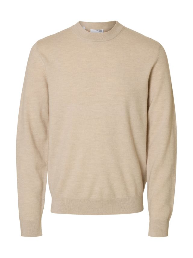 Slhtray Merino Brushed Relaxed Crew fra Selected