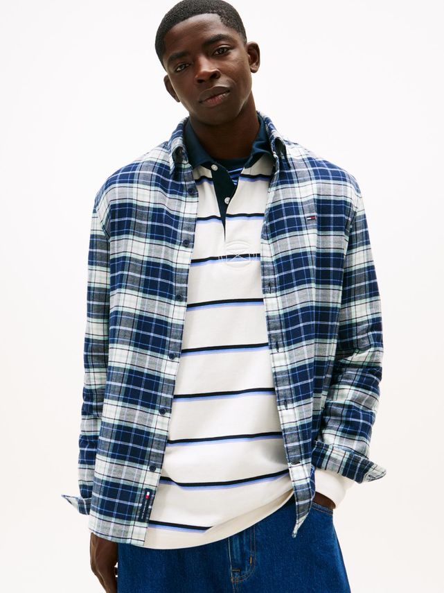 Tjm Reg Flannel Check Shirt Ext fra Tommy Jeans