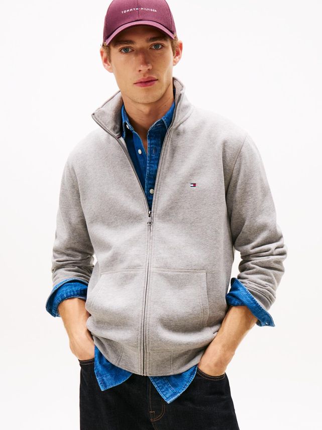 Essential Fleece Stand Collar fra Tommy Hilfiger