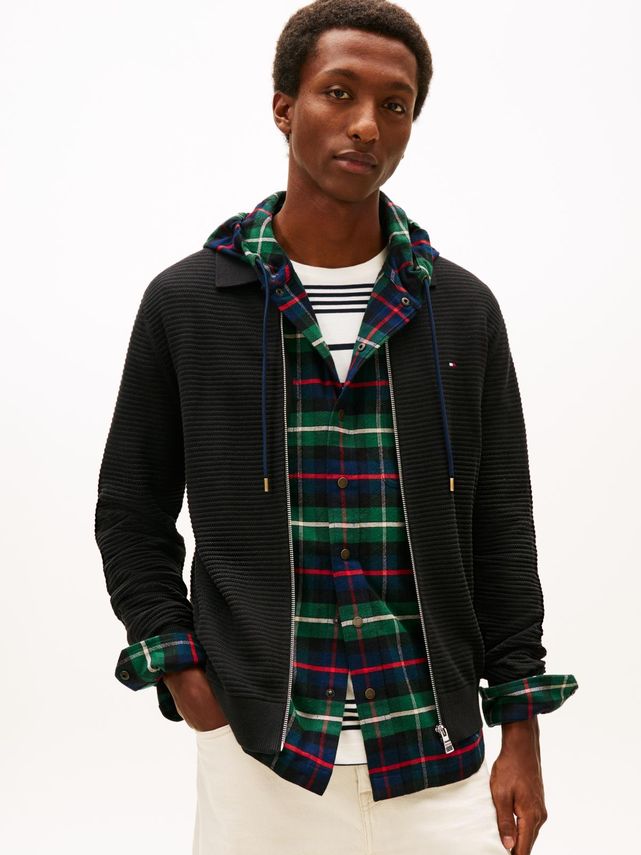 Seasonal Structure Zip Thru Polo fra Tommy Hilfiger
