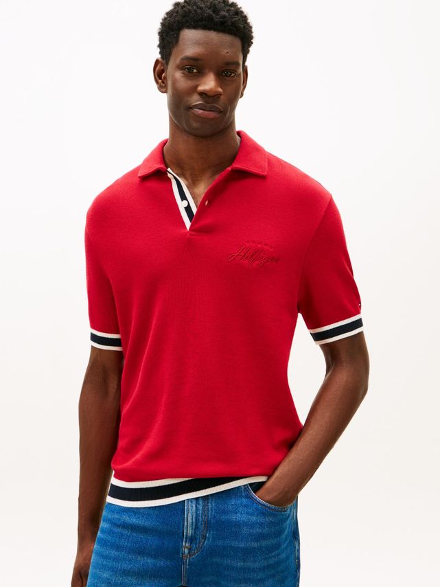 Flatknit Classic Fit Polo fra Tommy Hilfiger
