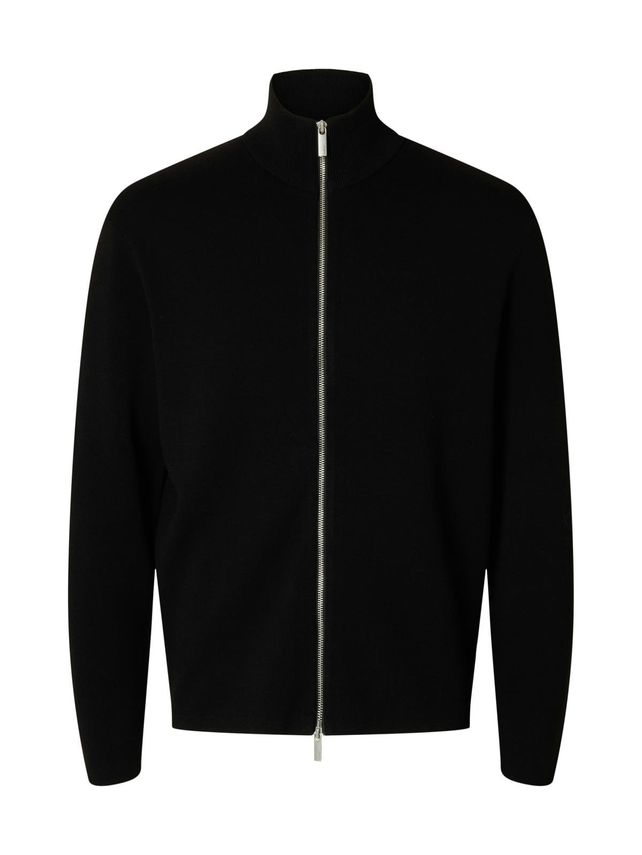 Slhteller Fn Relaxed Zip Cardigan N fra Selected