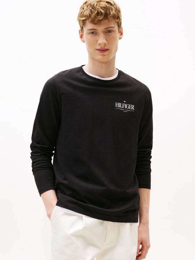 Hilfiger Stack Ls Tee fra Tommy Hilfiger