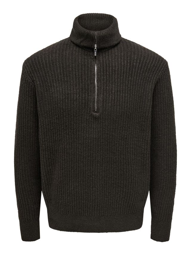 Onsframe Rlx Ls 1 2 Zip High Neck K fra Only & Sons