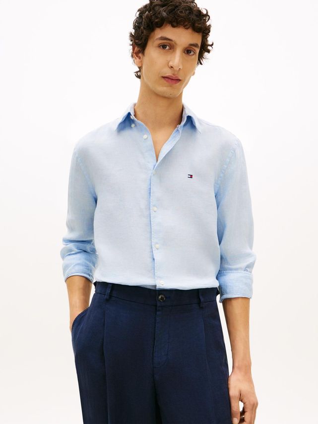 Pigment Dyed Li Solid Rf Shirt fra Tommy Hilfiger
