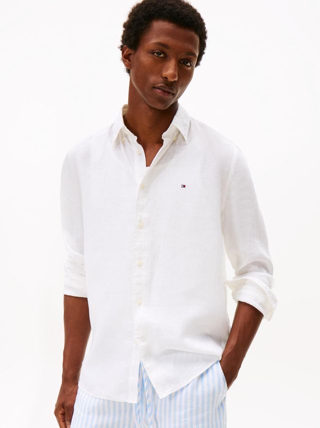 Pigment Dyed Li Solid Rf Shirt fra Tommy Hilfiger