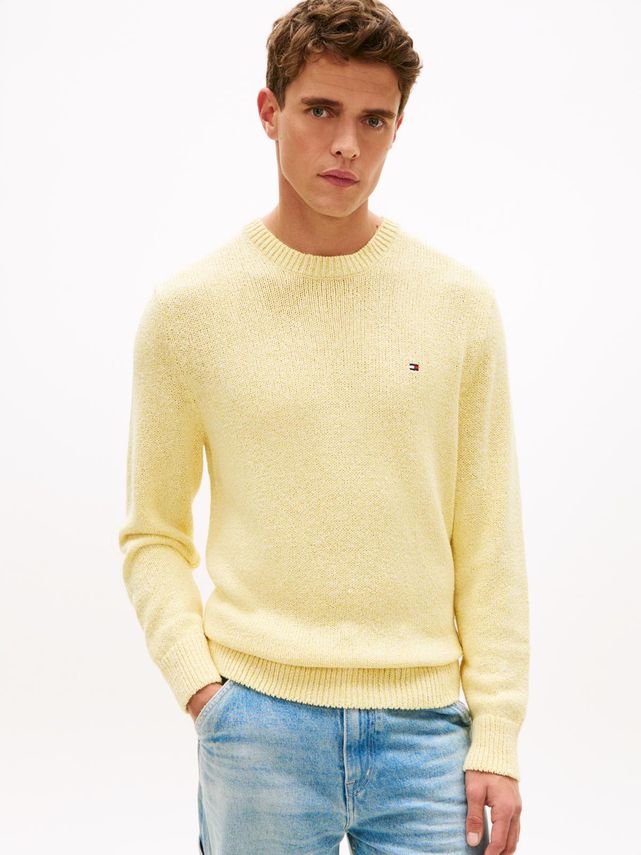 Two Tone Boucle Crew Neck fra Tommy Hilfiger