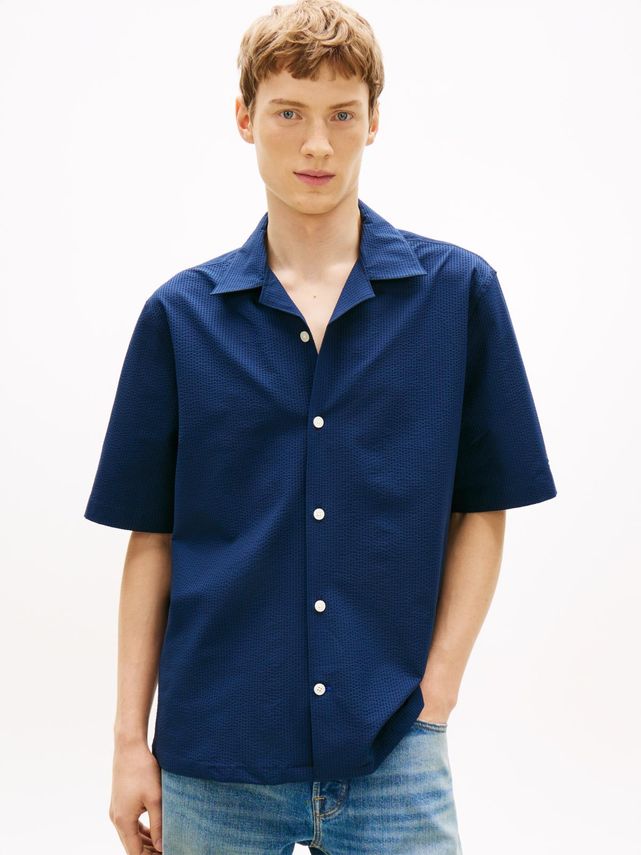 Performance Seersucker Shirt fra Tommy Hilfiger