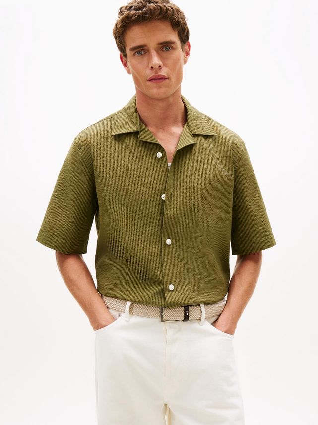 Performance Seersucker Shirt fra Tommy Hilfiger