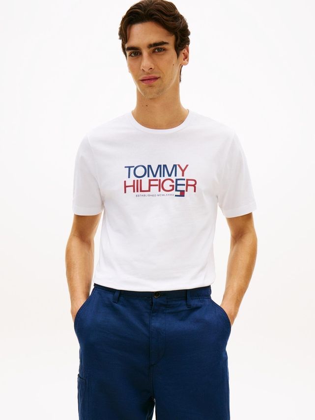 Brand Love Big Text Tee fra Tommy Hilfiger