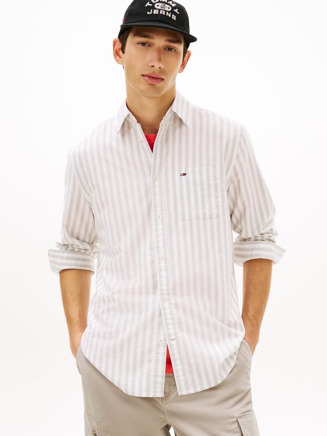Tjm Reg Stripe Oxford Shirt Ext fra Tommy Jeans