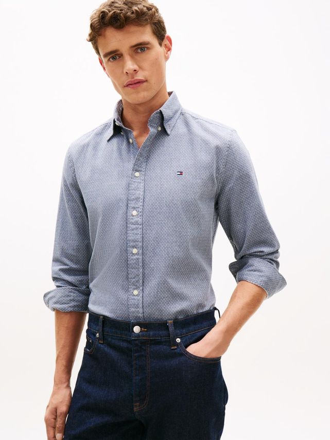 Flex Dobby Sf Shirt fra Tommy Hilfiger