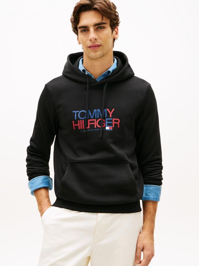 Brand Love Big Text Hoody fra Tommy Hilfiger