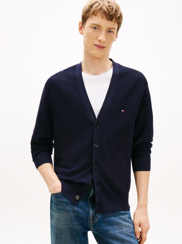 Cool Touch Structure Cardigan fra Tommy Hilfiger