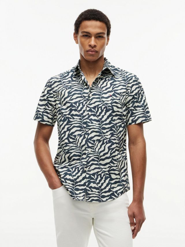 Papertouch Palm Ss Rf Shirt fra Tommy Hilfiger
