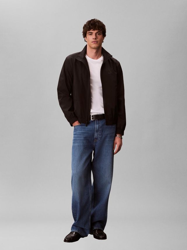 Ls Nylon Stand Collar Windbreake fra Calvin Klein