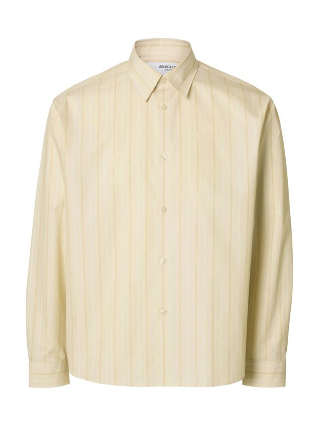 Slhctmben Stripe Ls Shirt fra Selected