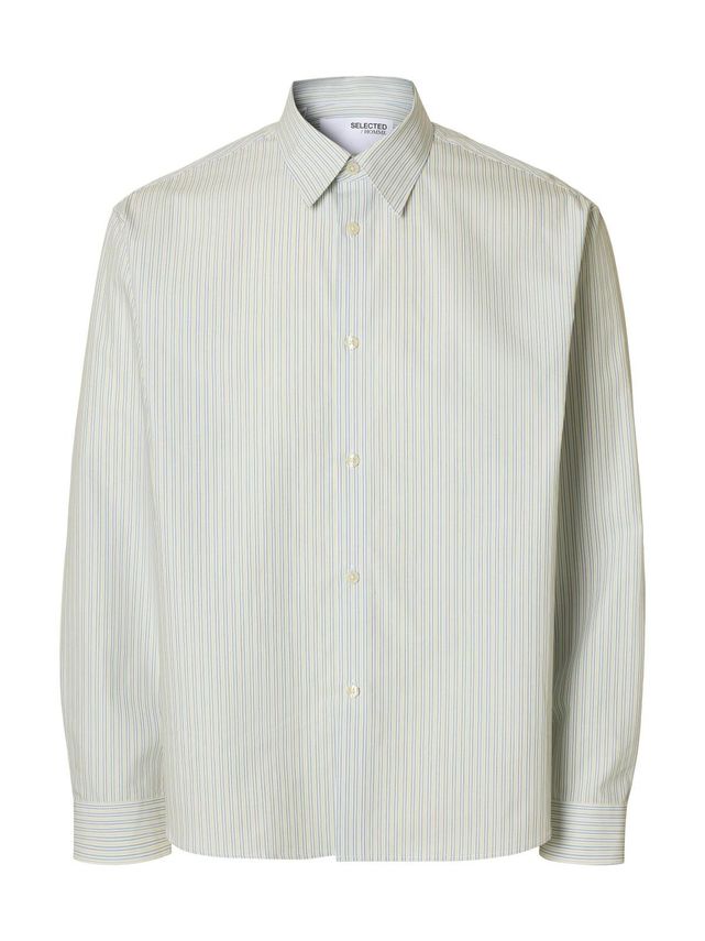 Slhctmben Stripe Ls Shirt fra Selected