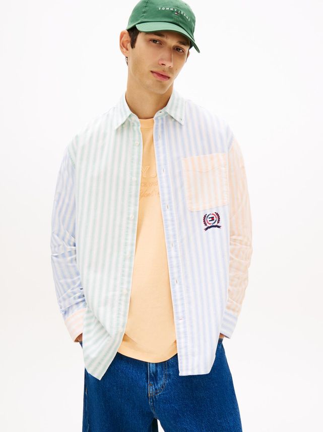 Tjm Rlx Oxford Fun Stripe Shirt fra Tommy Jeans