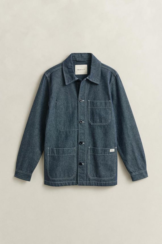 Reg Chambray Overshirt fra Gant