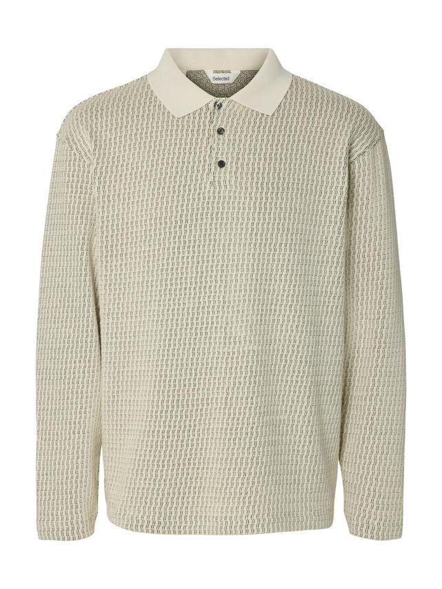 Slhrelaxgabriel Ls Sweat Polo fra Selected