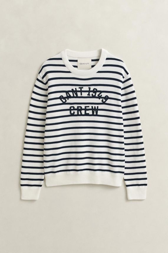 Breton Stripe Graphic C Neck fra Gant