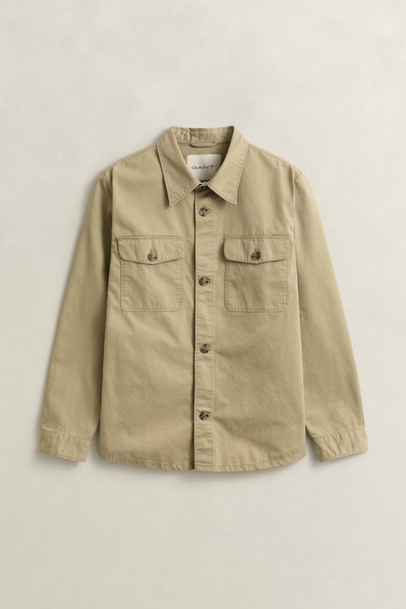 Reg Cotton Twill Overshirt fra Gant