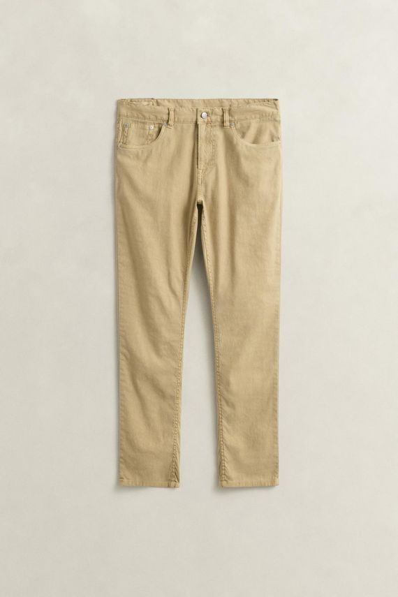 Slim Cotton   Linen Jeans fra Gant