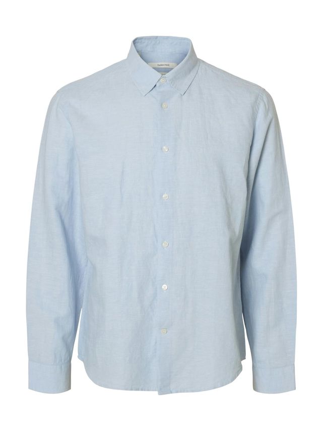 Slmregclaus Clay Linenblend Ls Sht fra Selected