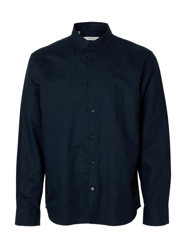 Slmregclaus Clay Linenblend Ls Sht fra Selected