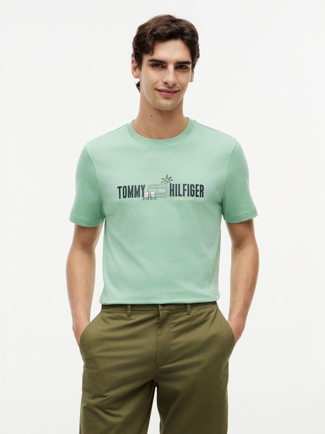 Summer Chest Graphic Regular Tee fra Tommy Hilfiger