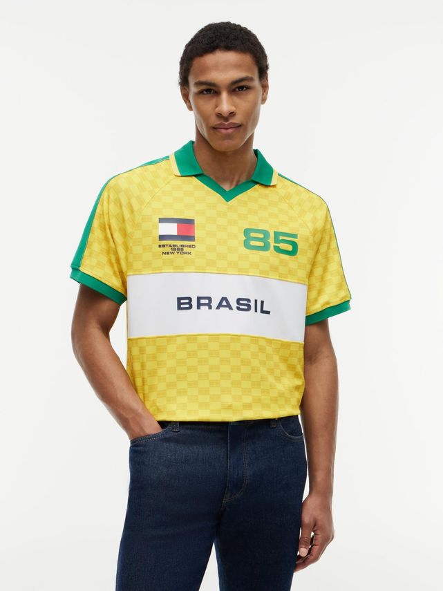 Countries Ss Pique Printed Rugby fra Tommy Hilfiger