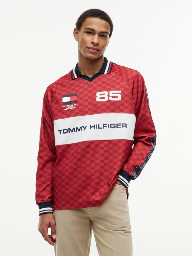 Countries Ls Pique Printed Rugby fra Tommy Hilfiger