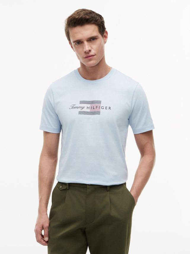 Script Flag Regular Tee fra Tommy Hilfiger