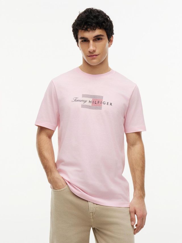 Script Flag Regular Tee fra Tommy Hilfiger