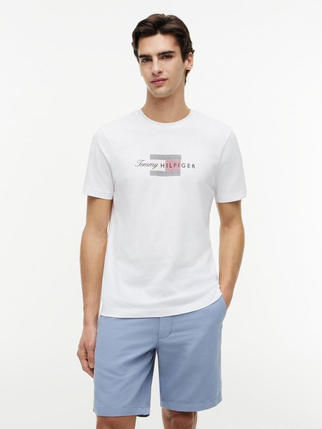 Script Flag Regular Tee fra Tommy Hilfiger