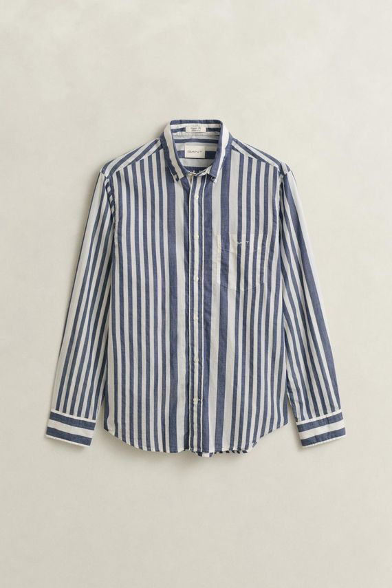 Reg Cotton Voile Stripe Shirt fra Gant
