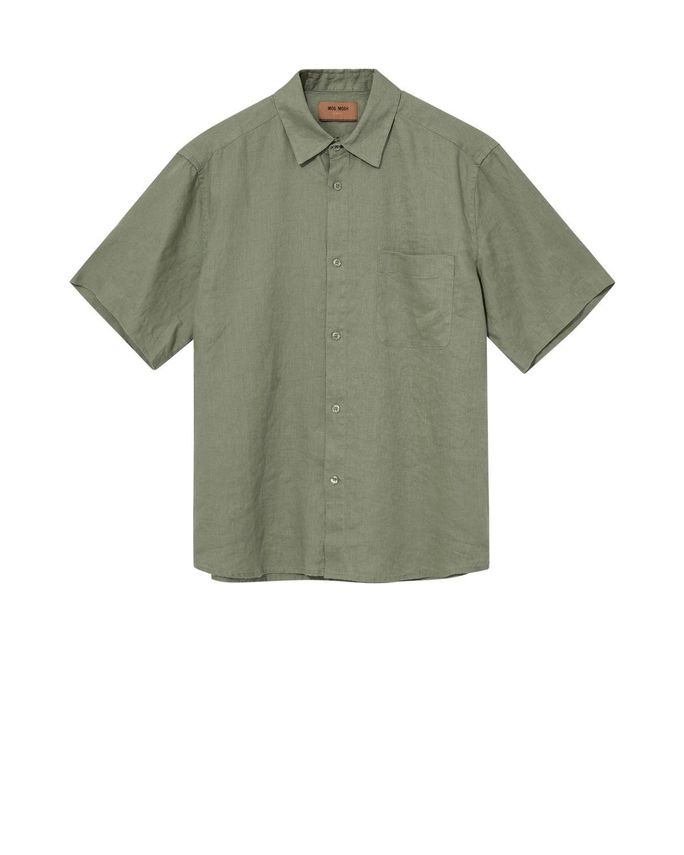Mmgtheo Linen Ss Shirt fra Mos Mosh