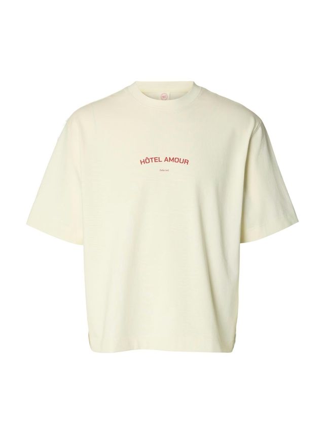 Slhboxyliam Ss O Neck Tee Hotel Amo fra Selected