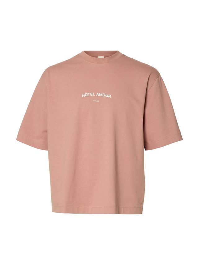 Slhboxyliam Ss O Neck Tee Hotel Amo fra Selected