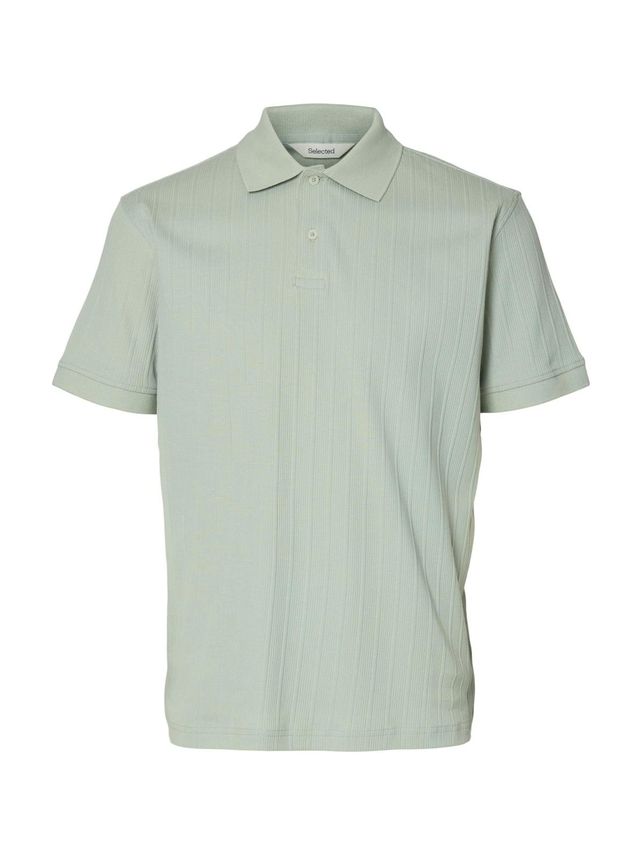 Slhcole Rib Ss Polo fra Selected