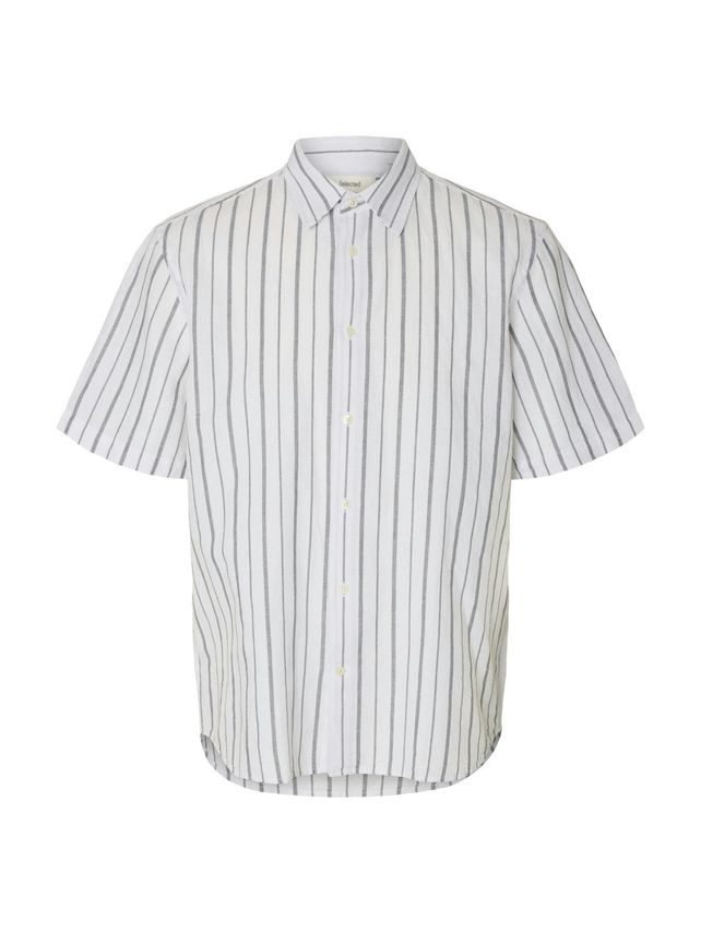 Slmregclaus Clay Linenblend Ss Sht fra Selected