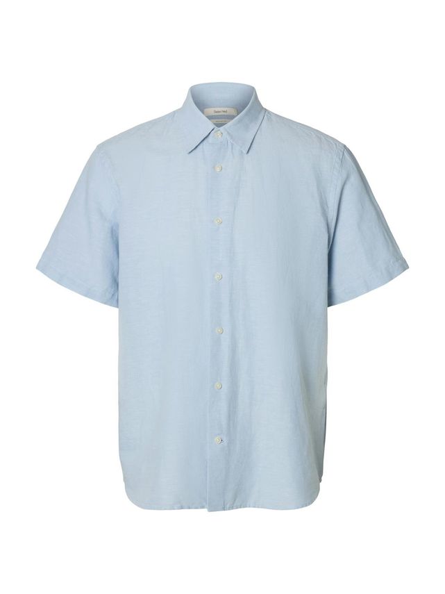 Slmregclaus Clay Linenblend Ss Sht fra Selected