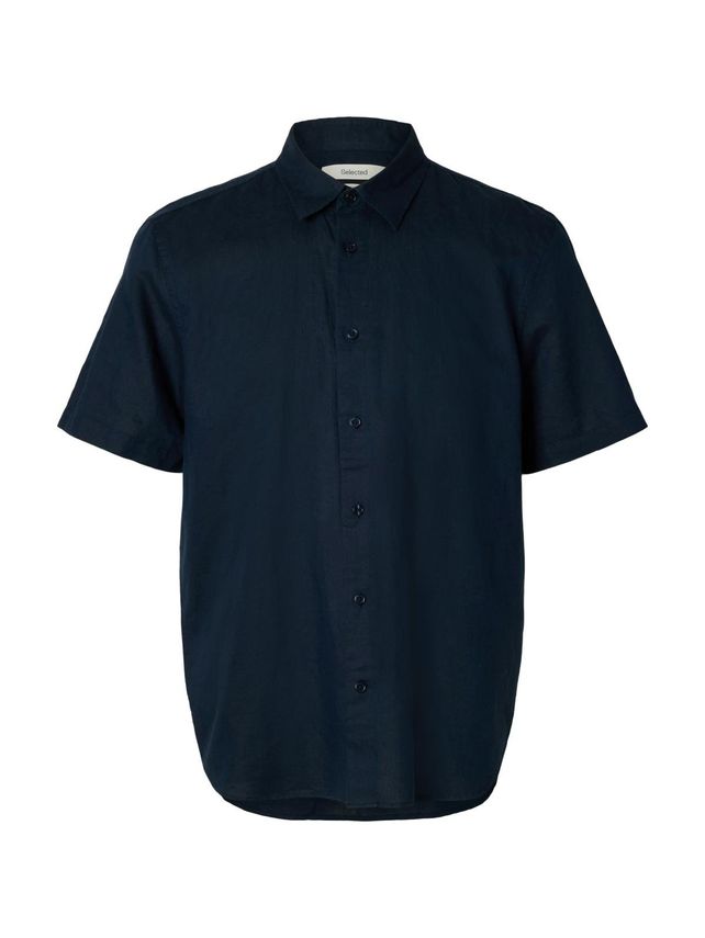 Slmregclaus Clay Linenblend Ss Sht fra Selected