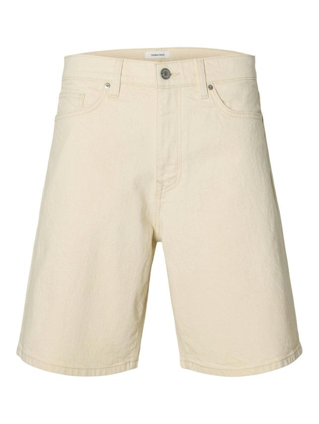 Slmreg Alex Ecru 704 Denim Short No fra Selected