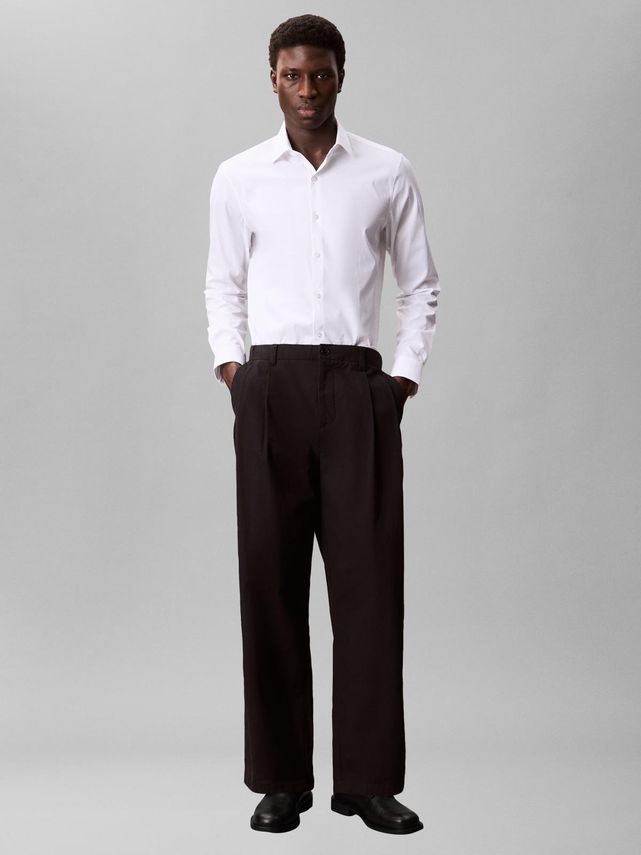 Slim Esntl Poplin Nos Str Sld fra Calvin Klein